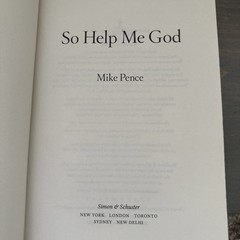 So Help Me God by Mike Pence (2022, Hardcover/DJ)