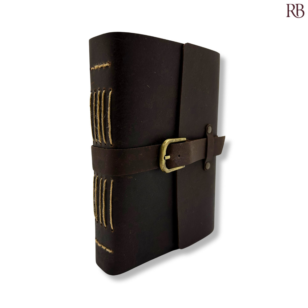 Handcrafted Leather-Bound Diary with Vintage Design [Premium Leather Bound]
