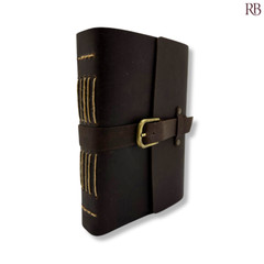 Handcrafted Leather-Bound Diary with Vintage Design [Premium Leather Bound]