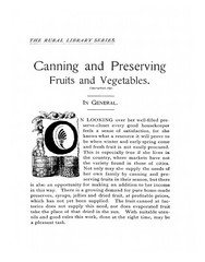 Canning And Preserving Fruits & Vegetables 1892 (36 Pages)