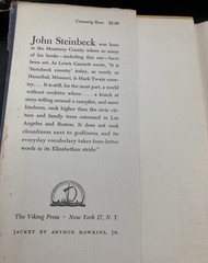 John Steinbeck Cannery Row 1945 2nd Viking Press HC w/ Dust Jacket