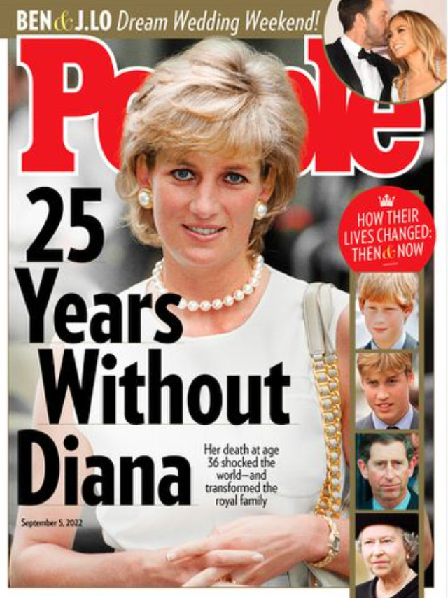 PEOPLE MAGAZINE | SEPT 5, 2022 | 25 YEARS WITHOUT DIANA