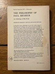 The Philosophy Of Paul Ricoeur Tr Pbk Beacon Press 1978
