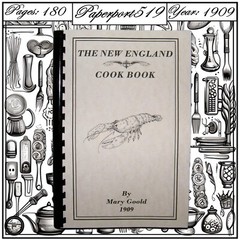 „1909” The New England Vintage Cook Book 180 Pages