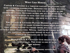 TROLL LORD GAMES CASTLES & CRUSADES ~ PLAYERS HANDBOOK~ 10th PRINTING HARDCOVER