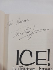 SIGNED Ice! Tristan Jones 1978 HC First Edition 1st Printing Sailing Sail Boat