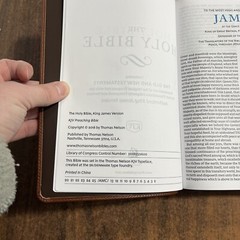 KJV Preaching Bible Verse by Verse – Brown Calfskin Genuine Leather – 11.5 pt