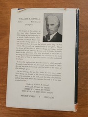 The Book of the Revelation by William R. Newell Hardback in Dust Jacket