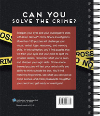 CSI Puzzle Book Crime Scene Logic Crosswords Cryptograms Spiral Bound