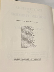 Encyclopedia Of Modern Firearms Vol 1 Parts Assembly 25th Print 1982 **Read Desc