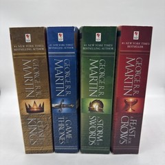 GEORGE MARTIN LOT of 4 BOOKS PAPERBACK #1-4 A song of Fire and Ice