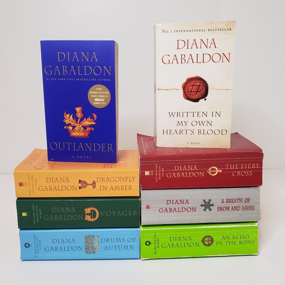 Outlander Series #1-8 Paperback Book Lot Diana Gabaldon Romance Fantasy Voyager