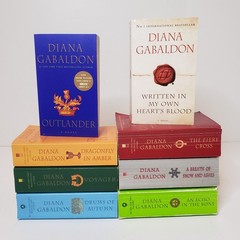 Outlander Series #1-8 Paperback Book Lot Diana Gabaldon Romance Fantasy Voyager