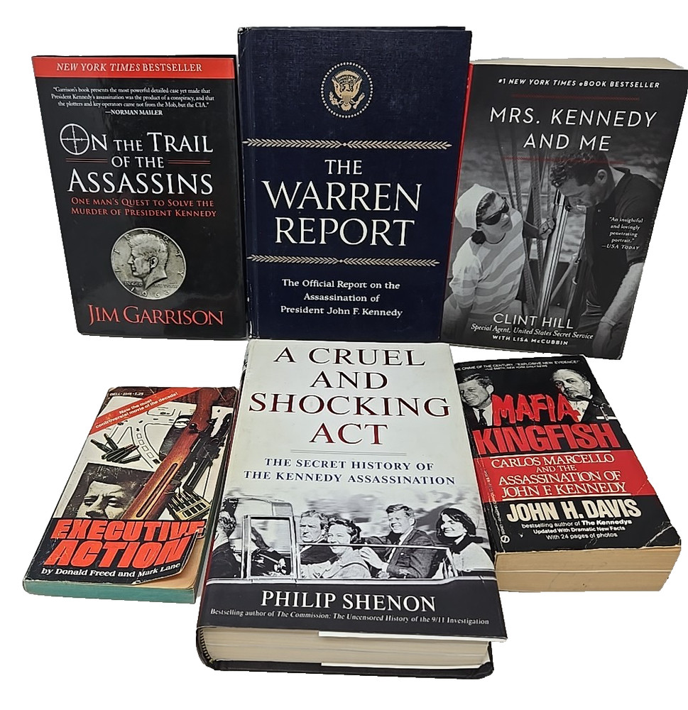 6 books JFK ASSASSINATION CONSPIRACY THEORies President John F. Kennedy Mafia