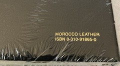 NEW NIV Study Bible Special Edition BLACK MOROCCO LEATHER