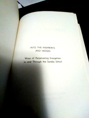 Gospel Publishing House~Into The Highways & Hedges Raymond T. Brock 1961 VtgBook
