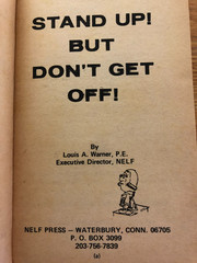 b Louis Warner STAND UP! But DON’T GET OFF 1972 NELF Press 1st Ed Unity Equality