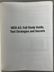 HESI A2 Full Study Guide 3rd Edition Smart Edition (Paperback, 2022, UNMARKED!)