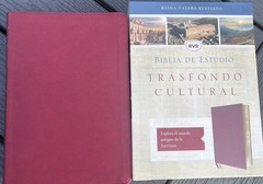 RVR, Biblia de Estudio Trasfondo Cultural, Leathersoft, Rojo Vino, Interior a…
