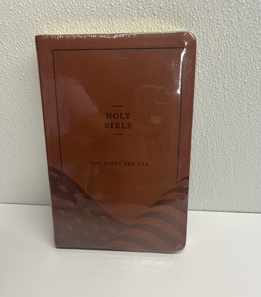 NEW/Sealed KJV Holy Bible GOD BLESS THE USA Lee Greenwood LARGE PRINT red letter