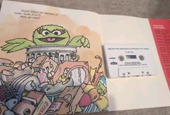 Oscar Grouch’s Alphabet Trash 1981 Sesame Street Listen Learn Cassette Vintage