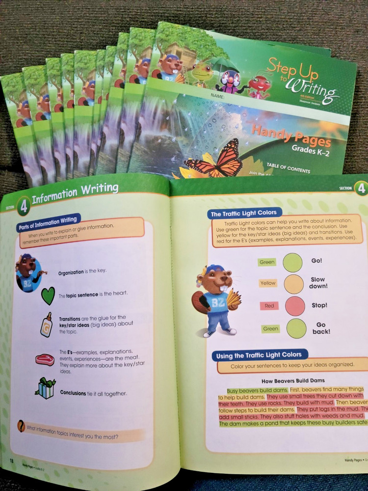 * Step Up to Writing Grades K-2 HANDY PAGES *