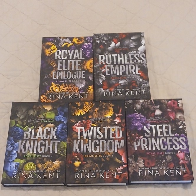 Rina Kent Royal Elite Series Twisted Kingdom, Black Knight, Romance Paperbacks