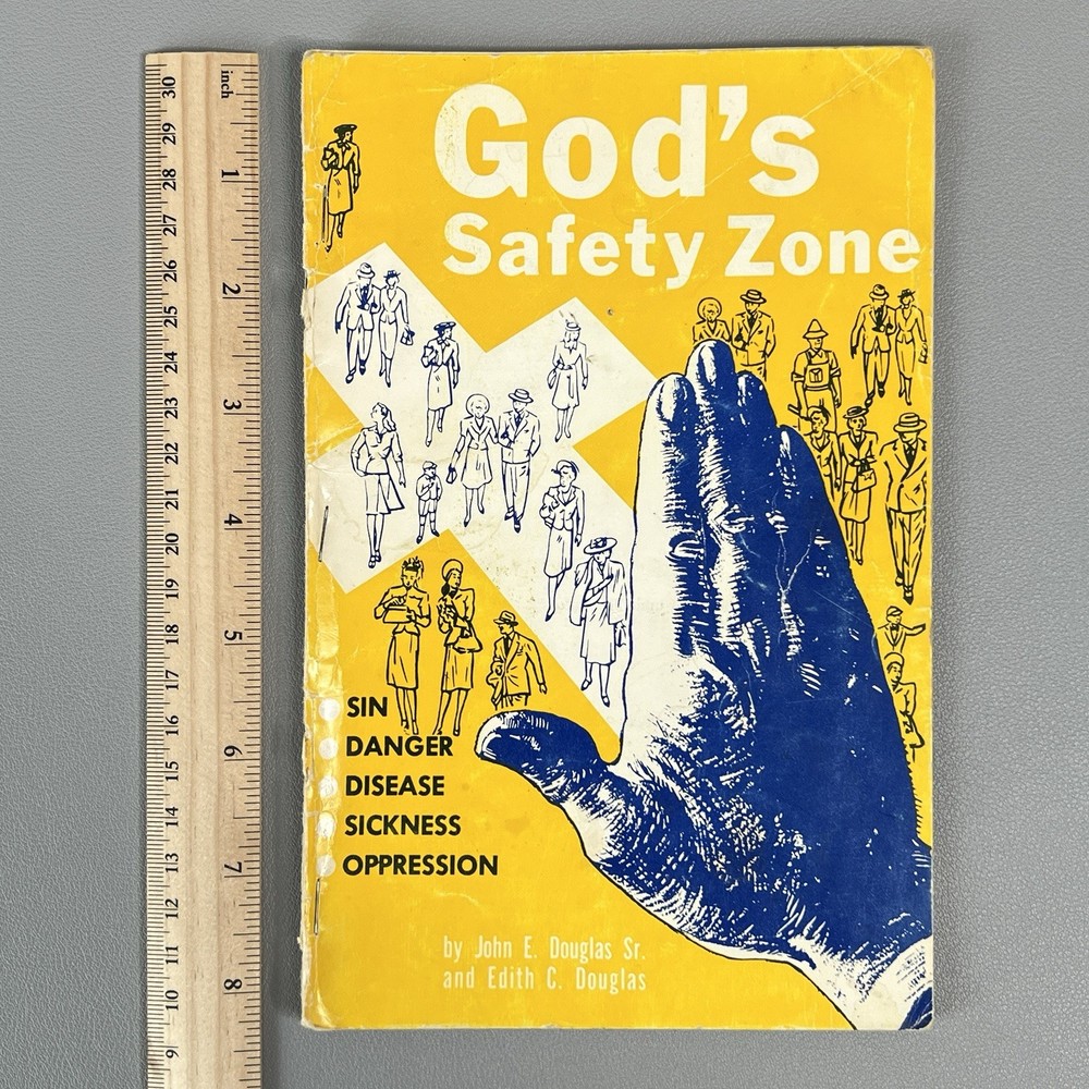 Vintage 1970s God’s Safety Zone John E Douglas Christian Faith Healing Booklet