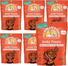 Beef & Sweet Potato Jerky Dog Treats, 5 Oz Bag (Pack of 6) — High Protein, Grain