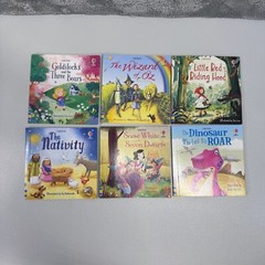 Lot Of 6 Usborne First Sticker Books, Dinosaur,Riding Hood,Wizard Of Oz