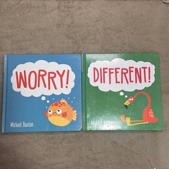 Worry & Different Board Book Set Michael Buxton Kids Books Kane Miller