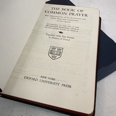 Oxford Book Of Common Prayer French Morocco Leather – Nice- 07616 Box 1952