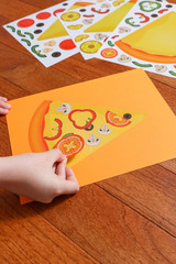 24 Pizza Stickers for Kids (Large 8.5 X 11 Inches) – Ages 3+