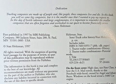 Semi Truck Color History by Stan Holtzman 1997 – 128 Pages Tons of Photos