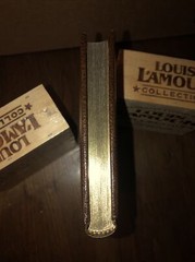 YONDERING Louis L’Amour Collection GENUINE LEATHER Gold Gilt Page Edges Military
