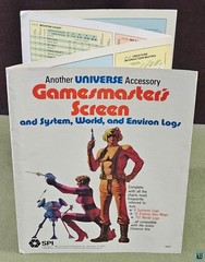Universe Gamesmaster’s Screen (GM Screen) No Booklet SPI 3591