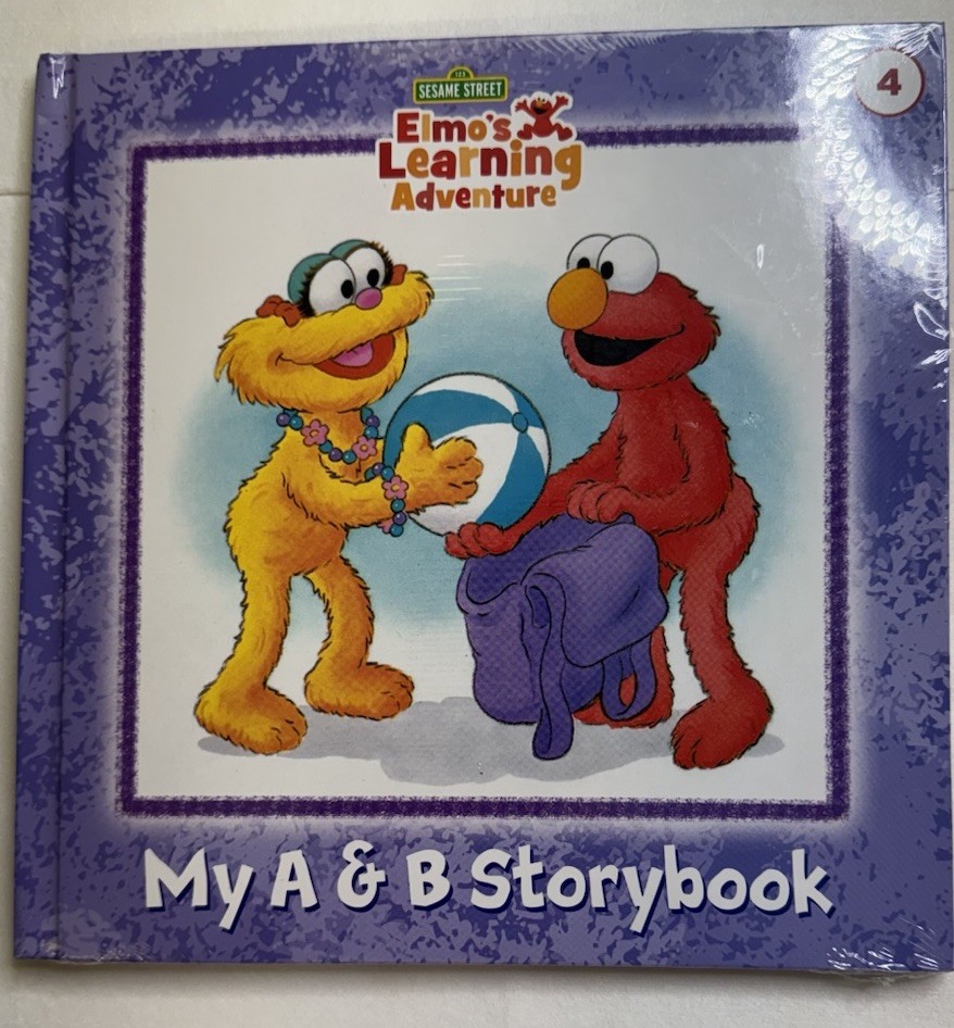 Sesame Street ELMO’S LEARNING ADVENTURE My A & B Story Book Vol 4 Sealed NIP