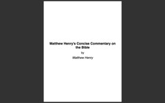 Matthew Henrys Complete Commentary Whole Bible- ALL 6 VOLUMES + Bonus Version-CD