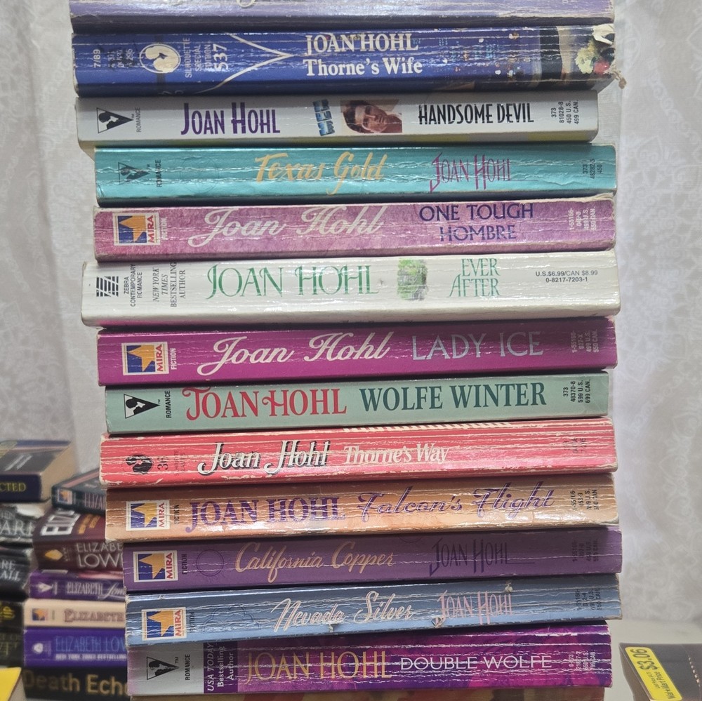 Joan Hohl Romance Paperback Novel Lot, MIRA Publisher, Adult Fiction (Multiple)