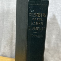 Chemistry of the Rarer Elements Hardback
