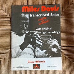 Miles Davis Transcribed Solos Jamey Aebersold 1980 Jazz Music Book for Bb