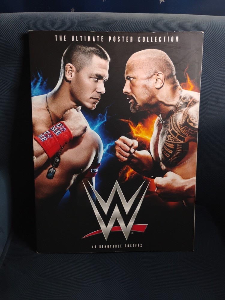 WWE: THE ULTIMATE POSTER COLLECTION (2015) Missing 1 Page (2 Posters)