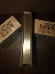 BUCKSKIN RUN Louis L’Amour Collection GENUINE LEATHER Gold Gilt Page Edges West