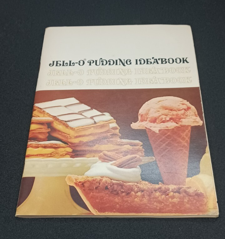 Jell-O Pudding Idea Book 1st Edition 1968 Vintage Cookbook Color Photos 44 Pages