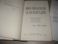 Good Life: Newspapering and Other Adventures -Ben Bradlee SIGNED, David Lawrence