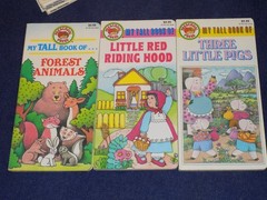 7 TOTAL Preschool Press My Tall Book of HAPPY TOWN forest animals Dinosaurs 1989