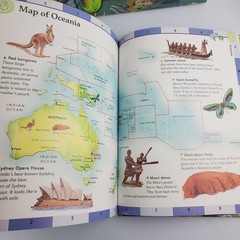 SW Advantage Lot of 6 Explore & Learn HC Homeschool Learning w Fold Out Maps