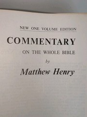Matthew Henry Commentary Whole Bible One Volume Edition 1981 Zondervan HC Book