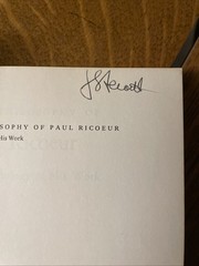 The Philosophy Of Paul Ricoeur Tr Pbk Beacon Press 1978