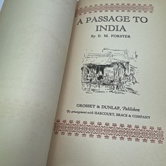 A Passage to India E. M. Forster 1924 HC Grosset & Dunlap Publishers Antique